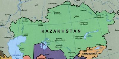 Kaart almatõs Kasahstanis