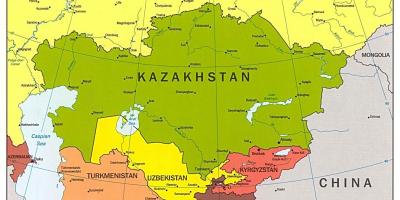 Kaart Kasahstani kaart aasia